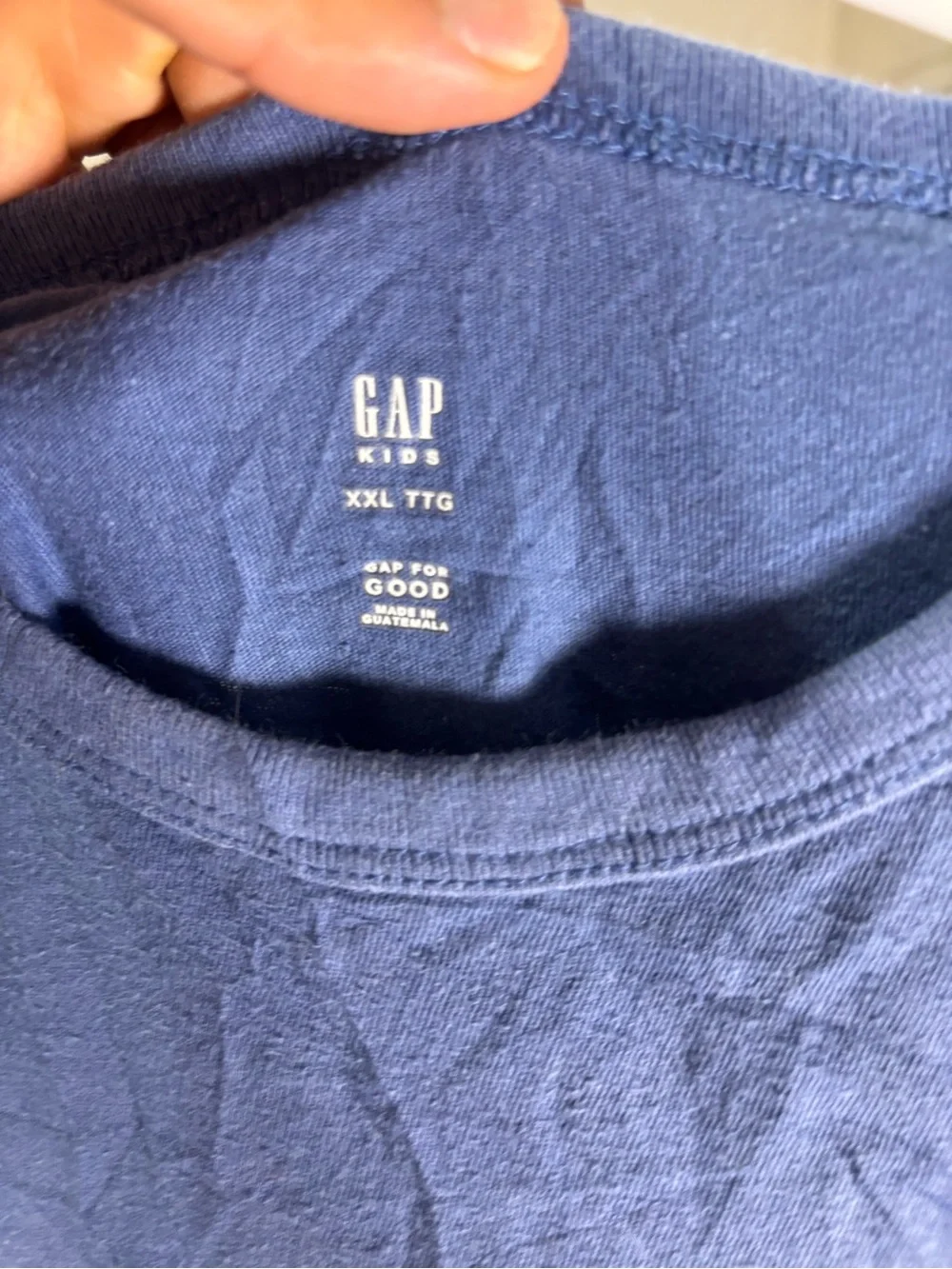 GAP Blue Kids Short Sleeve Tee with Race Car Trio Graphic